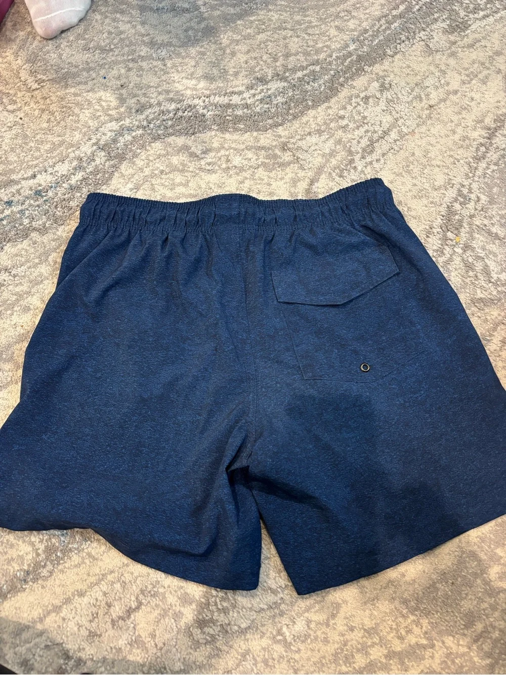 Men's Swim Shorts in Navy with Elastic Waist
